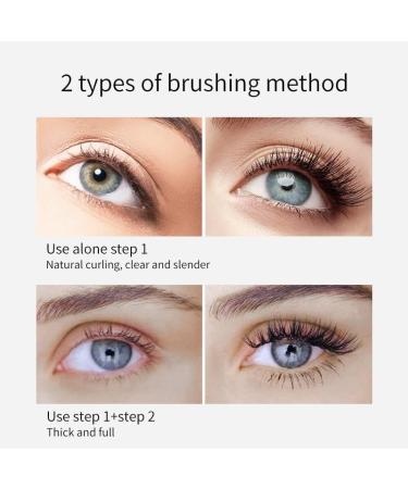 2 in 1 mascara volume and length 5x Longer Waterproof Lash Cosmetics mascara for Natural Lengthening No Clumping lash princess mascara (1Pcs) - Buy Online on GoSupps.com