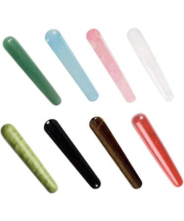 Rose Quartz Yoni Magic Wand | Obsidian Yoni Stick | Natural Stone Massage Device | Red Jasper Facial & Body Massage - Buy Online on GoSupps.com