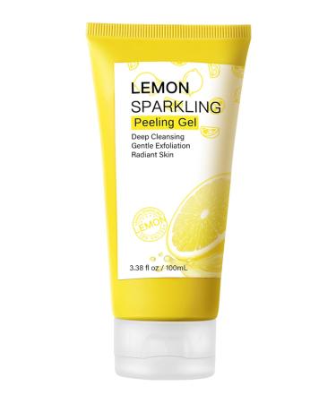 Lemon Sparkling Peeling Gel - Exfoliating Face Scrub for Deep Cleansing & Pore Care | Soothing & Refreshing for All Skin Types - Buy Online on GoSupps.com