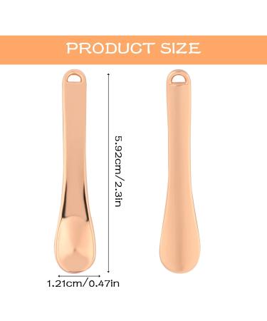 3-Piece Metal Spatula Set | Mini Makeup Spoon & Skin Care Applicator | Gold Rose Gold & Silver | Perfect for Creams Masks & Lotions - Buy Online on GoSupps.com