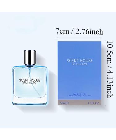 Scent House Men's Cologne Aromatic Aquatic Eau De Parfum Long-Lasting Fragrance for Travel Ideal Gift for Men With Lemon Jasmine Nutmeg Amber and Musk Notes Cedar & Patchouli Body Spray - Buy Online on GoSupps.com