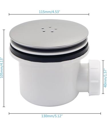 Convenient & Shower Trap Shower Waste Trap Shower Trap Plastic for All Standard Shower Trays Shower Waste Trap - Buy Online on GoSupps.com