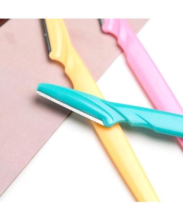 CKANDAY Eyebrow Razor Trimmer 24 Pieces - Precision Facial Shaver for Women & Men | Green Pink Yellow - Buy Online on GoSupps.com
