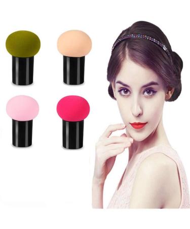 4pcs Mushroom Makeup Sponges with Handle - Perfect for Flawless Makeup Application | International Shipping Available - Buy Online on GoSupps.com