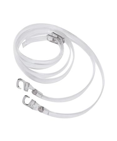 Ciieeo Transparent Heel 1 pair of invisible shoe straps Removable shoes Gurte laces poem high heel-shoes band to the loose high heel (transparent) shoe belt heels blue