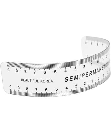 NOLITOY 4 Pcs Flexible Eyebrow Measure Curved Ruler Semi Eyebrow Ruler Tool Eyebrow Trimming - Buy Online on GoSupps.com