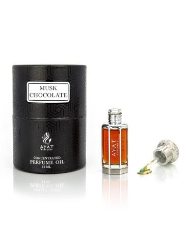 AYAT PERFUMES Perfume Extract 12ml | Pretty Bottle Packaged in an Elegant Box | Alcohol-Free Unisex Attar | Long Lasting Fragrance Oil | Arabian scent Made Designed in Dubai (Musk Chocolate) - Buy Online on GoSupps.com