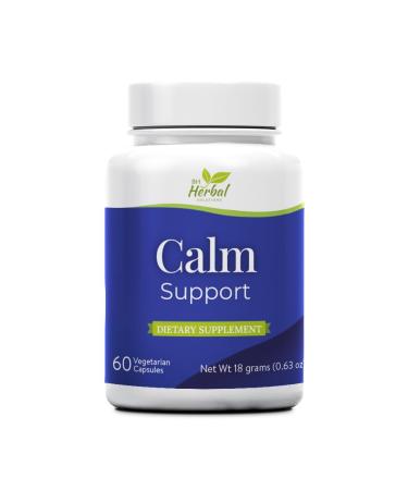 Calm Support Herbal Supplement for Relaxation Inner Balance and Stress-Free Living 100% Natural and Plant-Based