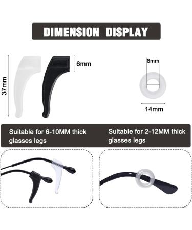ZKSXOA Silicone Anti-Slip Glasses Pads - 15 Pairs of Comfort Holders & Ear Pads for Secure Fit - Buy Online on GoSupps.com