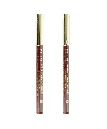 Milani Color Statement Lipliner Bordeaux 12 - Pack of 2 | Long-lasting Formula - Buy Online on GoSupps.com