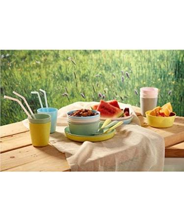 Kalas IKEA Children's Set - 6 Multi-Coloured Bowls Cups Plates & Cutlery | Pastel Tableware for Kids - Buy Online on GoSupps.com
