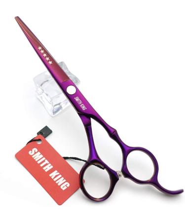 6.0 inch hair scissors set hair cutting scissors & thinning scissors with razor&comb in 1 set (Violet) - Buy Online on GoSupps.com