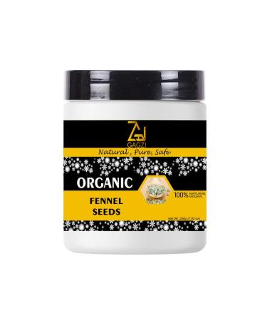 GAGZI All Natural Organic Spices Fennel Seeds 200 Gram (Packing May Be Vary) Pack Of 1 200 Gram 7.05 oz
