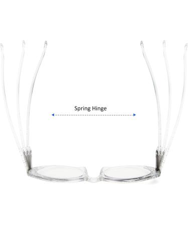 3 Pack Fashion Reading Glasses for Women - Blue Light Blocking Eyewear | Designer Spring Hinges - Black Tortoise Milky White | 2.0x Magnification - Buy Online on GoSupps.com
