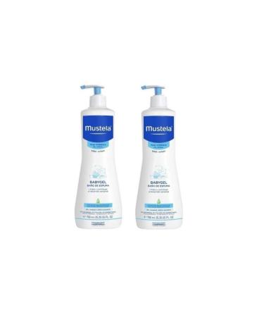 Mustela, bubble bath, pack of 2 x 750 ml (total: 1500 ml)