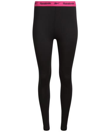Reebok Women's Performance Leggings - Athletic Base Layer Yoga Pants Leggings (S-XL) Black Small