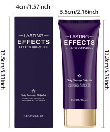 Mciluyaiio Beauty Body Coverage Perfector 2in1 camouflage with brush complexion perfector for the entire body longlasting shine natural natural - Buy Online on GoSupps.com