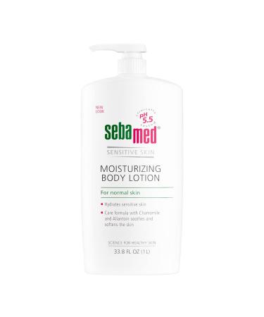seba med Moisturizing Body Lotion pH 5.5 for Sensitive Skin Dermatologist Recommended Moisturizer 33.8 Fluid oz (1 Liter) 33.8 Fl Oz (Pack of 1)