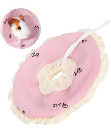 DERCLIVE Small Pet Elizabeth Collar - Protective Nursing Ring for Guinea Pig Rabbit Sugar Glider - Pink/Blue L. Pink - International Shipping Available - Buy Online on GoSupps.com
