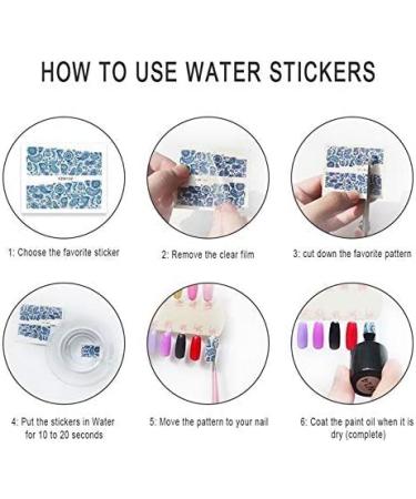 Ghost Skull Halloween Gothic Nail Art Decals - 24 Sheets Water Transfer Nail Stickers - Buy Online on GoSupps.com