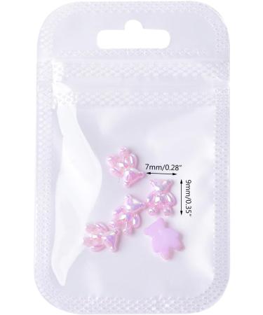 FEIlei 5PCS Cute Bear Nail Rhinestones Resin Bear Nail Gems Gummy Bear Nail Charms - Buy Online on GoSupps.com