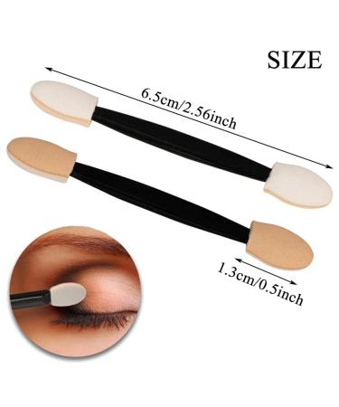 AKOAK 100 Pcs Soft Latex Sponge Eye Shadow Stick - Double-sided Disposable Brushes & Glitter Tools for Perfect Eye Makeup - Buy Online on GoSupps.com