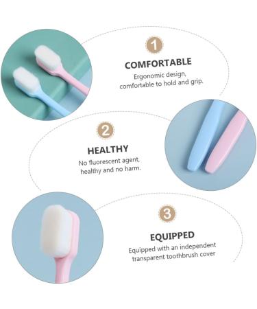 CLISPEED 2 Pack Toothbrush with Bristles Captivity - Premium PP Design for Optimal Oral Care - International Shipping Available - Buy Online on GoSupps.com