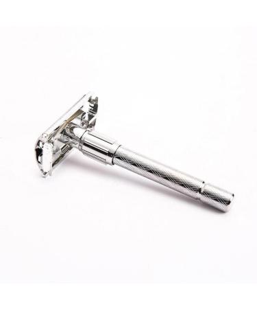 Adjustable Double-Cut Razor - Rust-Free Long Handle Perfect for Home & Travel - Classic Men's Shaving Tool - Buy Online on GoSupps.com