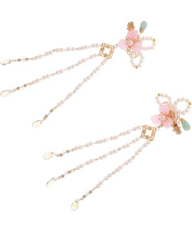 MAGICLULU 4 Pairs Comb Chinese Style Barrettes Hair Padding for Updos Kimono Hair Barrettes Temperament Hair Clip Chinese Hair Accessories Pearl Hair Accessories Classical Hairpin Metal - Buy Online on GoSupps.com