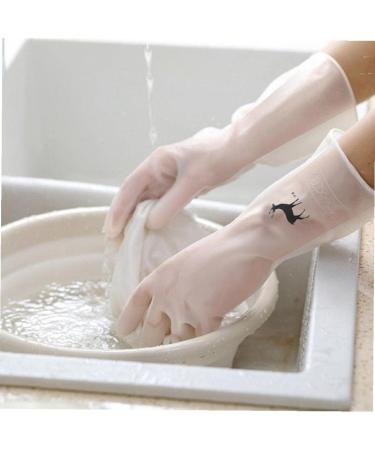 1pair Dish Washing Gloves Household Washing Up Gloves Rubber Gloves for Kitchen Washing Clothes Cleaning Tools - Buy Online on GoSupps.com
