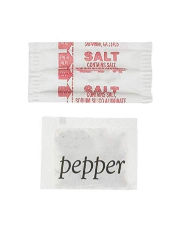 Perfect Stix - Salt and Pepper Packets-200 Salt and Pepper Packets Combo -100 of Each (200 Total Packets) Package of 200ct Salt and Pepper Packets