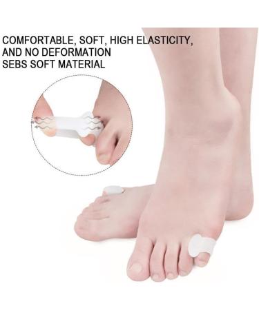 Buy EIRZNGXQ White Silicone Toe Separators for Hallux Valgus - Foot Care Tools for Comfort & Relief - Buy Online on GoSupps.com