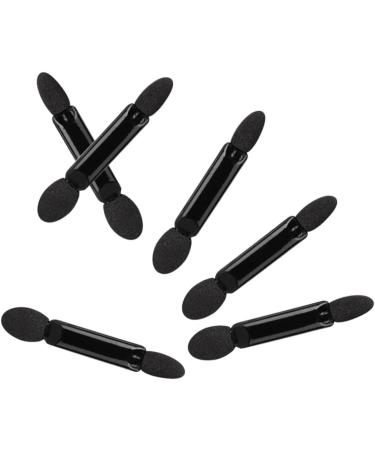 FOYTOKI 100 Pcs Makeup Eyeshadow Brush Eyeshadow Double Sided Eyeshadow Brush Kit Black - Buy Online on GoSupps.com