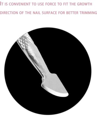 Stainless Steel Dual-Ended Cuticle Pusher - Hypoallergenic Nail Tool for Precise Nail Care - Buy Online on GoSupps.com