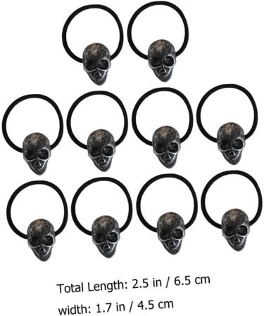 BCOATH 10 Pieces Skull and Hair Rope Halloween Hair Rope Curly Hair Bobbles Halloween Hair Rope Skull Headwear Hair Rope Made of Plastic Hair Accessories Tie Miss Lolita Resin - Buy Online on GoSupps.com