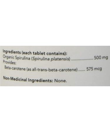 NOW Supplements Organic Spirulina 500mg Tablets 200 Count - Buy Online on GoSupps.com
