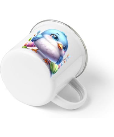 Kids Adventure Mug White Enamel Oisillon - 354 ml Perfect for Hot and Cold Drinks Robust and Fun - Buy Online on GoSupps.com