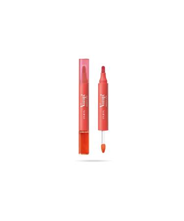 MICYS COMPANY SPA Pupa Vamp Marker Duo lipstick + lip gloss with hyaluronic acid 3in1 for defining filling and coloring lip contouring available in 9 color variants 007 Red Potion