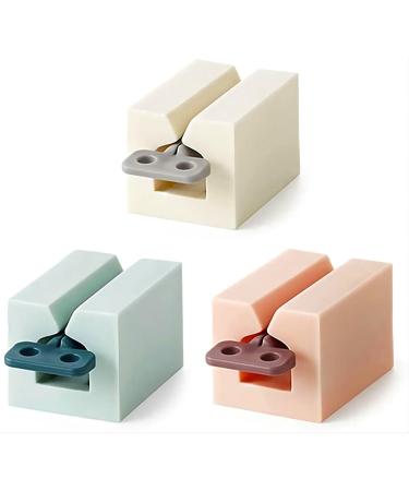 Y-Kelin 3 PCS Toothpaste Squeezer Rolling Tube Toothpaste Squeezer with Frosted Handles Toothpaste Holder Stand Bathroom OrganizerSaves Toothpaste and Creams (Pink  White  Light Blue) - Buy Online on GoSupps.com