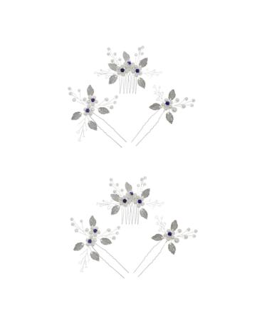 FRCOLOR 2 Sets Bridal Wedding Comb Leaf Hair Comb Decorative Hair Combs Hair Clips Hair Pin Bridal Hair Fork Hair Comb for Women Beautiful Hair Accessories Hair High Headpiece