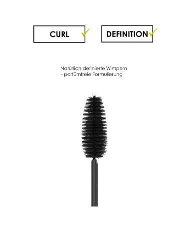 Sante Mademoiselle Sensitive Mascara 01 Black - Vegan Volume & Length Perfume Free for Sensitive Eyes - 12ml - Buy Online on GoSupps.com