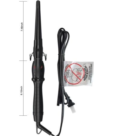 MHU PRO Tapered Curling Wand - 1.5 Inch Curling Iron with Short Clamp 9 Temp Settings (280 -400 ) Automatic Shut-Off | Perfect Curls for All Hair Types - Buy Online on GoSupps.com