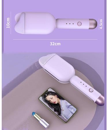 Auto Hair Curler Automatic Curling Iron Wand with 1.4inch Large Ceramic Barrel Curling Iron with 3 Adjustable Temperature Control for Beginners Rotating Curling Wand Hair Styling One Size Purple OneSize Purple - Buy Online on GoSupps.com