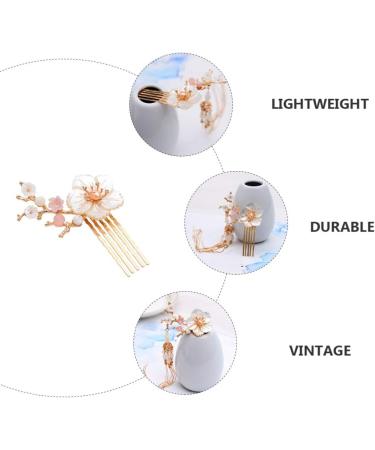 Lurrose Pearl Hair Clip Chinese Style Hair Stick Flower Hair Chopstick Hair Accessories Pearl Hair Clips - Buy Online on GoSupps.com