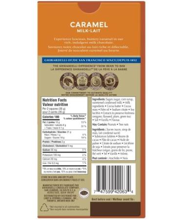 GHIRARDELLI Milk Chocolate Caramel Bar 138g - Buy Online on GoSupps.com