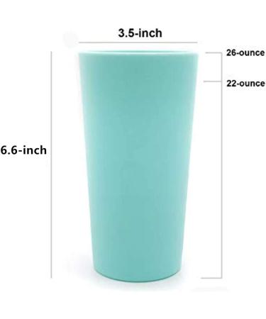 Unbreakable 26 oz Plastic Tumbler Glasses - Set of 12, Multicolor, Dishwasher Safe & BPA Free - Buy Online on GoSupps.com