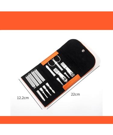 Nail Clippers Set Manicure Pedicure Personal Care Set Built in Nail File Man Portable 8 Piece Orange Travel Travel - Buy Online on GoSupps.com