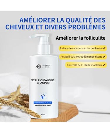  MOLYSKY Bitter Ginseng Anti-Dandruff Shampoo Itchy Oil Control Anti-Mite Flaky Scalp Cleansing Shampoo - Buy Online on GoSupps.com