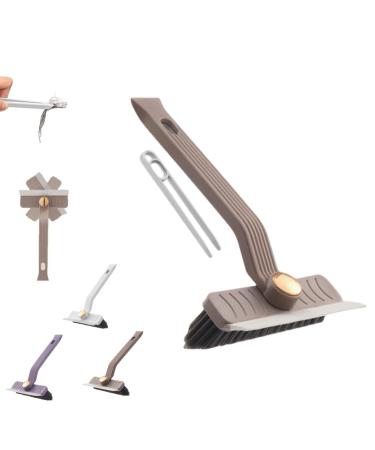 Multi-Function Rotating Crevice Cleaning Brush 360 Degree No Dead Corner Hard Bristle Crevice Cleaning Brush Hard Bristle Crevice Cleaning Brush Grout Cleaning Brush Kitchen Bathroom (1PC-B)