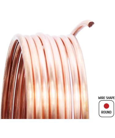 Craftwire USA 10 GA Dead Soft Copper Wire - 1/2 LB | Round Bright Dead Soft, Choose 10 to 30 GA - Buy Online on GoSupps.com